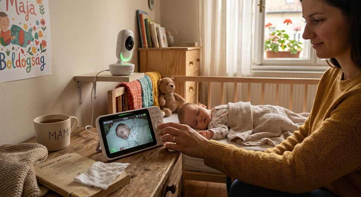HD baba monitor kamerával – éjjellátó