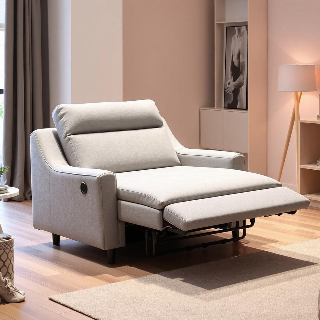 HOMCOM fotelágy chaise longue pozícióban