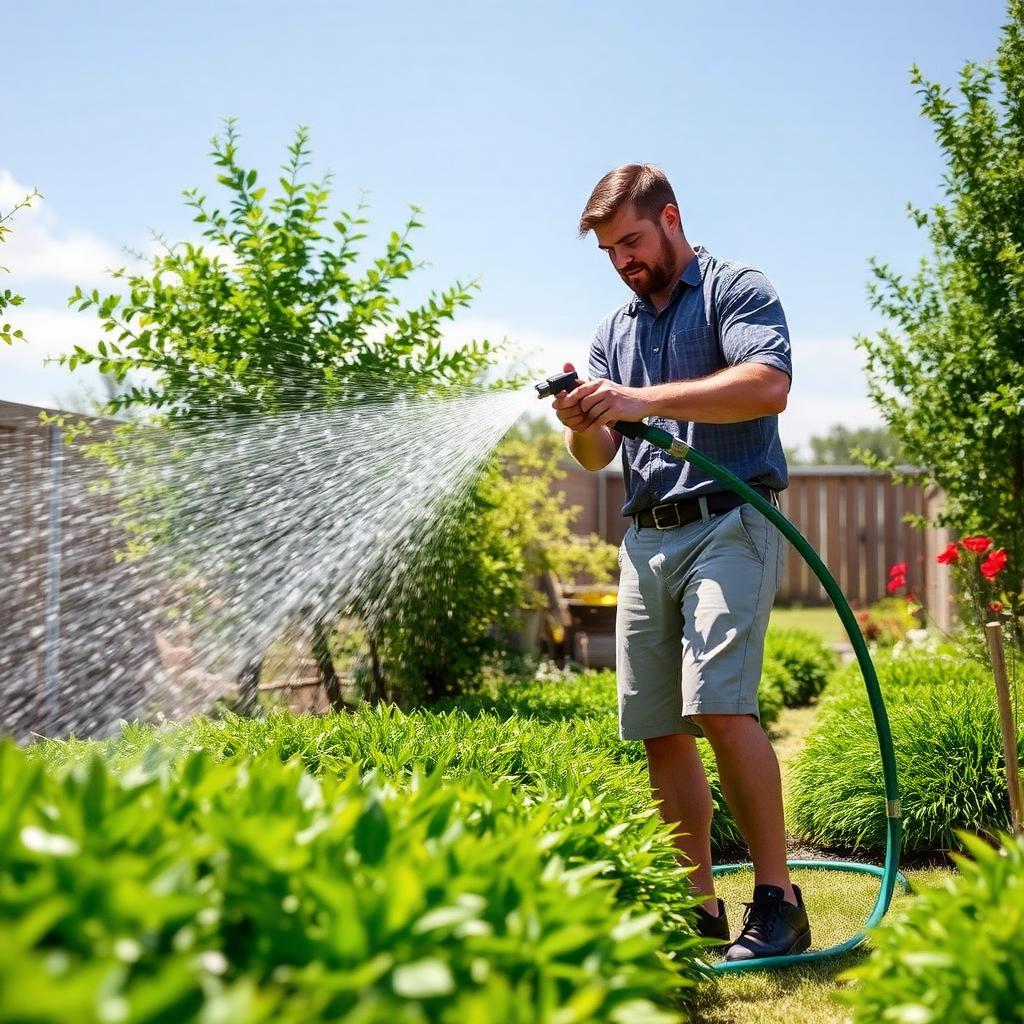 FLEXHOSE locsolás közben