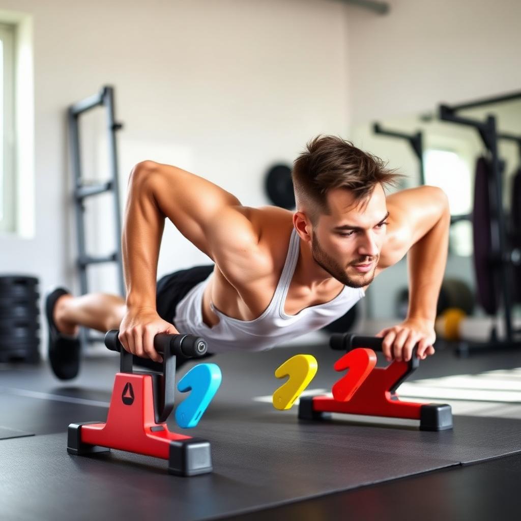 Sportoló fekvőtámaszozik a boardon