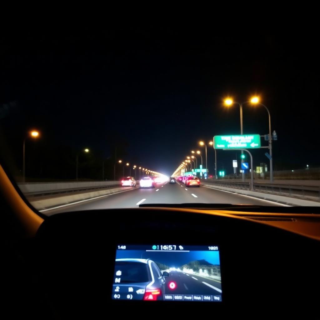 ROADCAM éjszakai felvétel