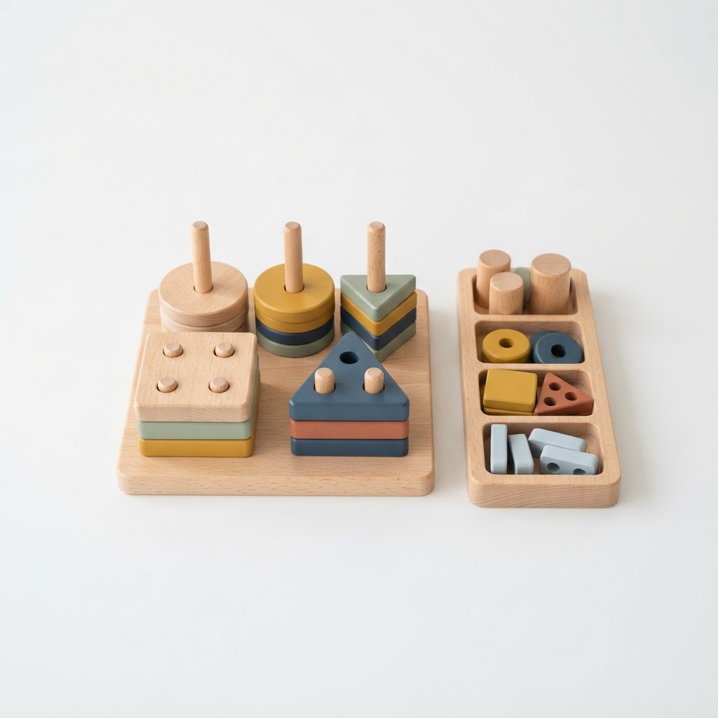WOODPLAY Montessori fajaték szett